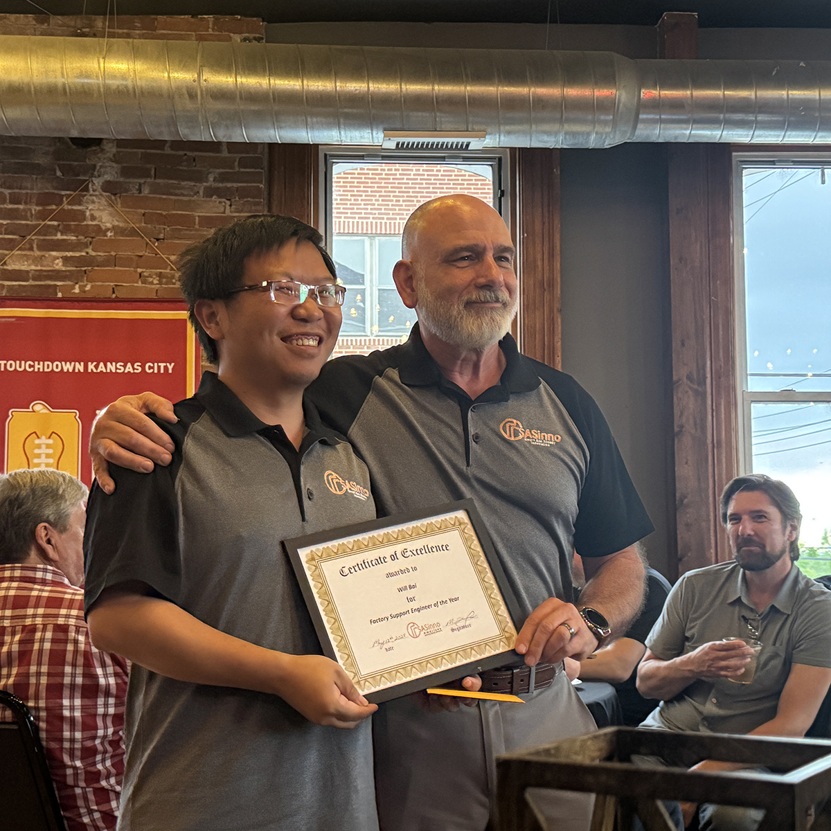 SASinno USA Annual Outstanding Service Engineer